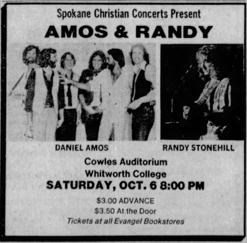 Daniel Amos Spokane, WA 1979